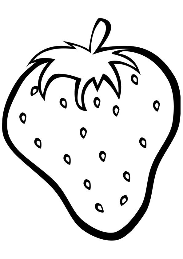 Free Printable Strawberry  Coloring  Pages  Strawberry  